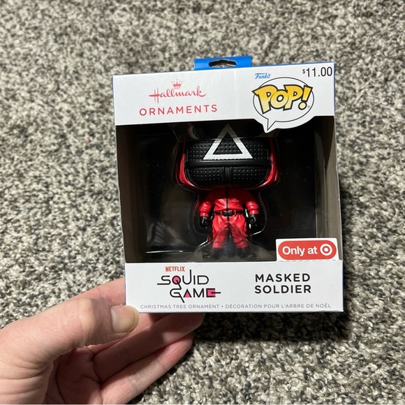2024 HALLMARK X FUNKO POP! ORNAMENT SQUID GAME MASKED SOLDIER (TARGET) - Picture 1 of 5